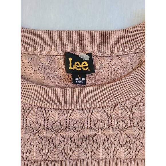 LEE Wrangler Retro Womens  Brown Long Sleeve  Pullover Sweater Size L - Picture 4 of 8
